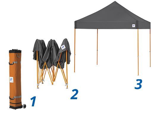 Vantage™ Instant Shelter 3m x 3m - ROLLERBAG INCLUDED!